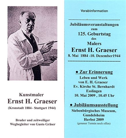Ernst Graeser Ausstellungen 2009