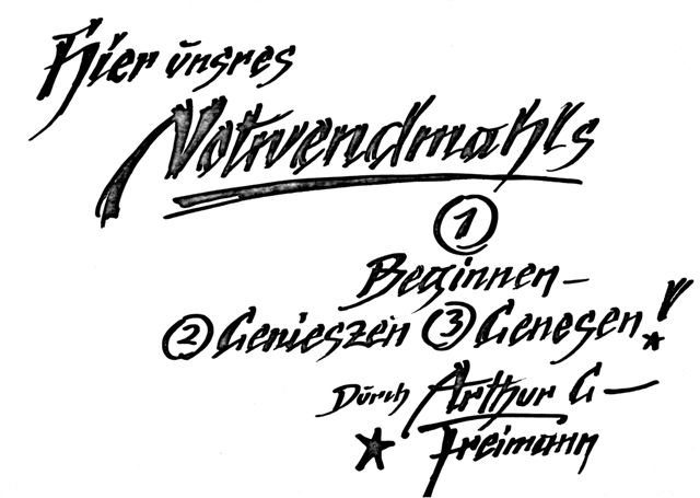 Notwendmahls Beginnen